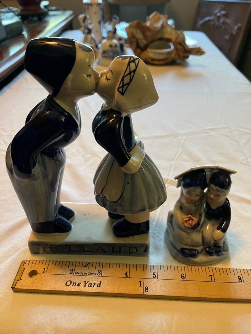 Delft  Blue & White Porcelain Figurines